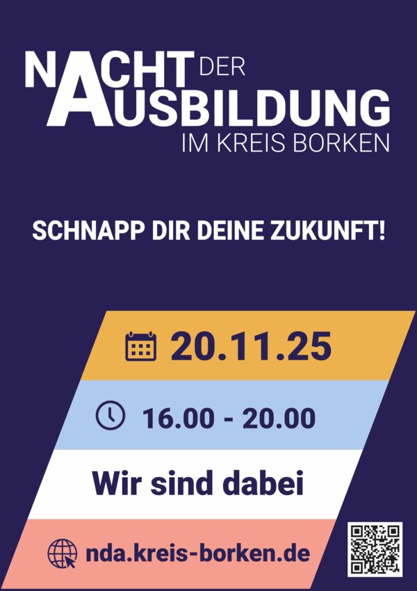 Banner DIN A1 mit Ösen rundum "Wir sind dabei"