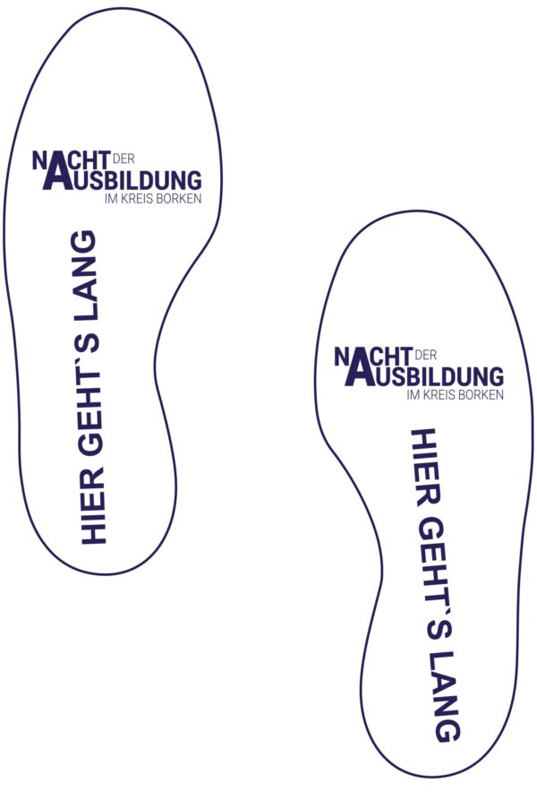 Fußbodenaufkleber (1 Paar)